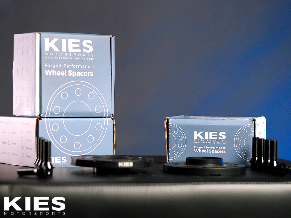 Kies Motorsports (G Series) BMW Wheel Spacers 5 x 112 Black Finish