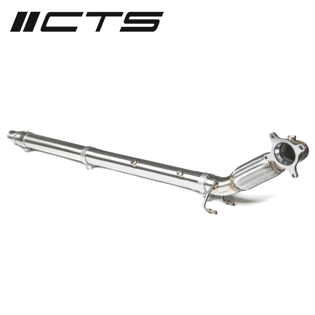 CTS Turbo Audi/VW 2.0T FWD Exhaust Downpipe With High-Flow Cat (MK5, MK6, 8P A3, 8J TT)