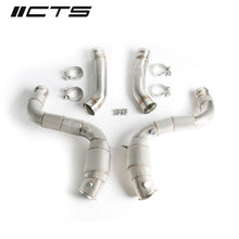 Load image into Gallery viewer, CTS TURBO MERCEDES-BENZ AMG W205/M177 C63/63S CATTED DOWNPIPES HIGH-FLOW CATS