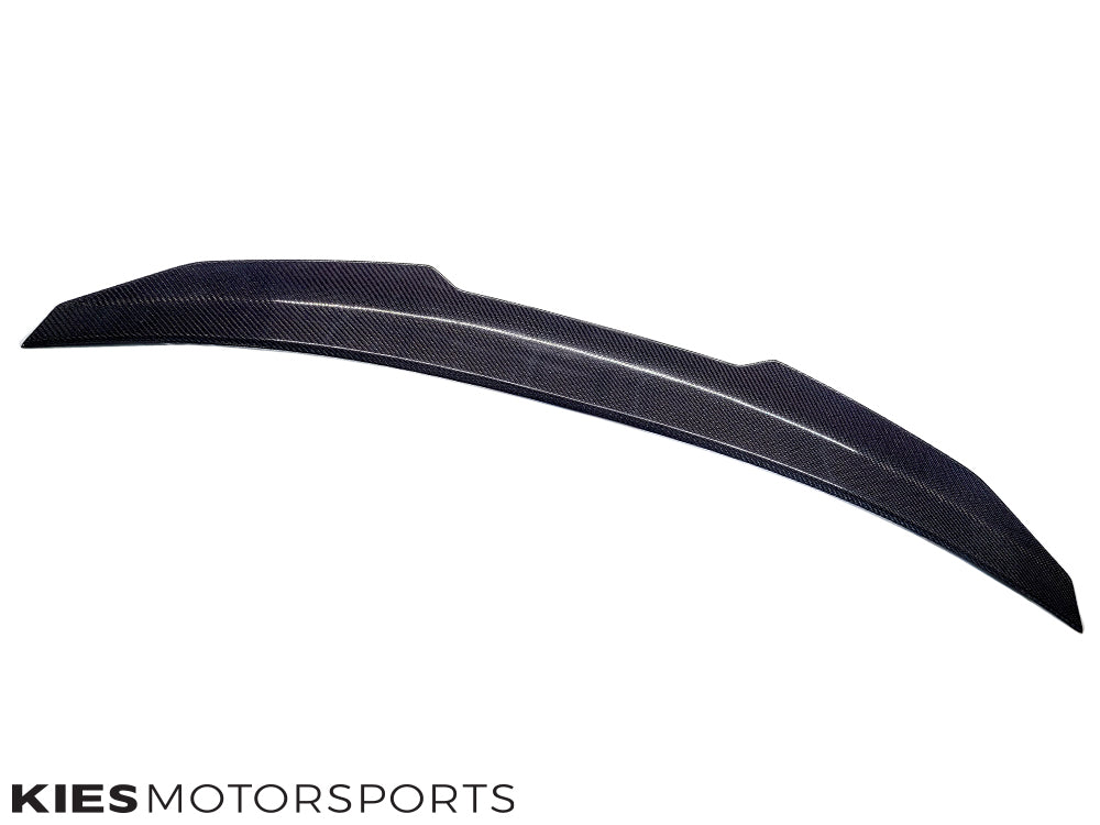 2020+ BMW 4 Series (G22) PSM Aggressive High Kick Carbon Fiber Trunk Spoiler