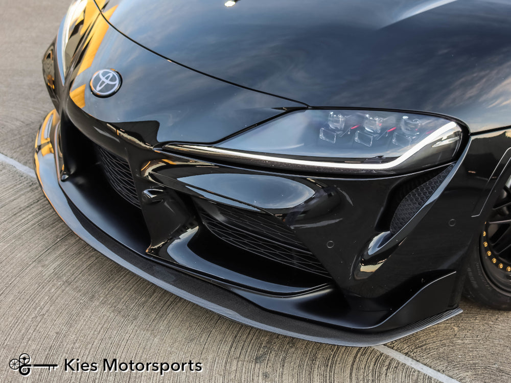 2019+ Toyota Supra (A90) 1-Piece Valence Carbon Fiber Front Lip