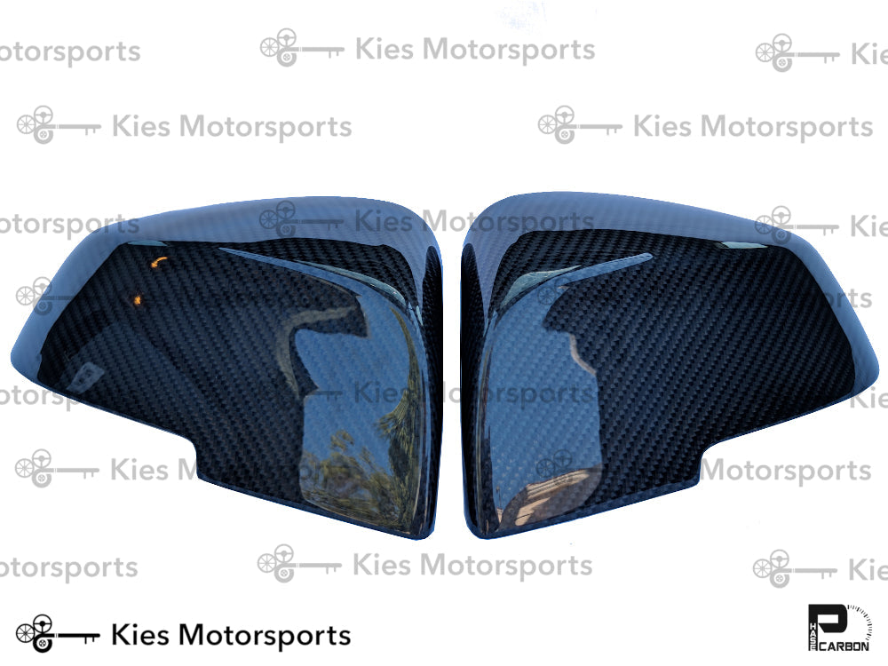 2012-2018 BMW 3 Series (F30) & BMW 4 Series (F32) OEM Style Replacement Carbon Fiber Mirror Covers