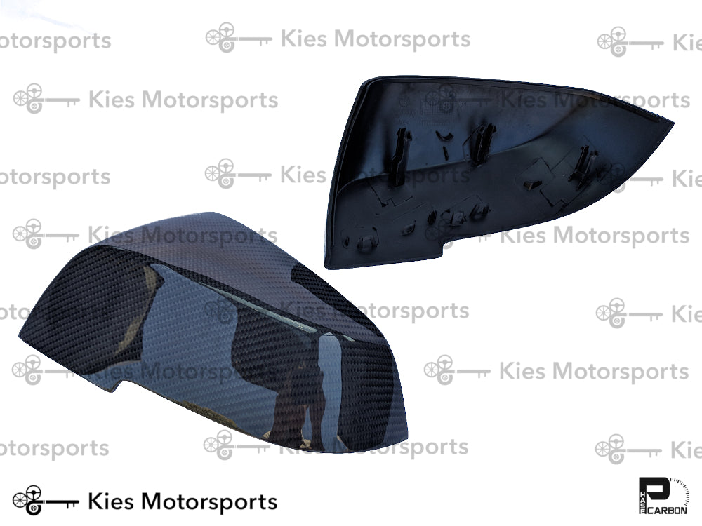 2012-2018 BMW 3 Series (F30) & BMW 4 Series (F32) OEM Style Replacement Carbon Fiber Mirror Covers