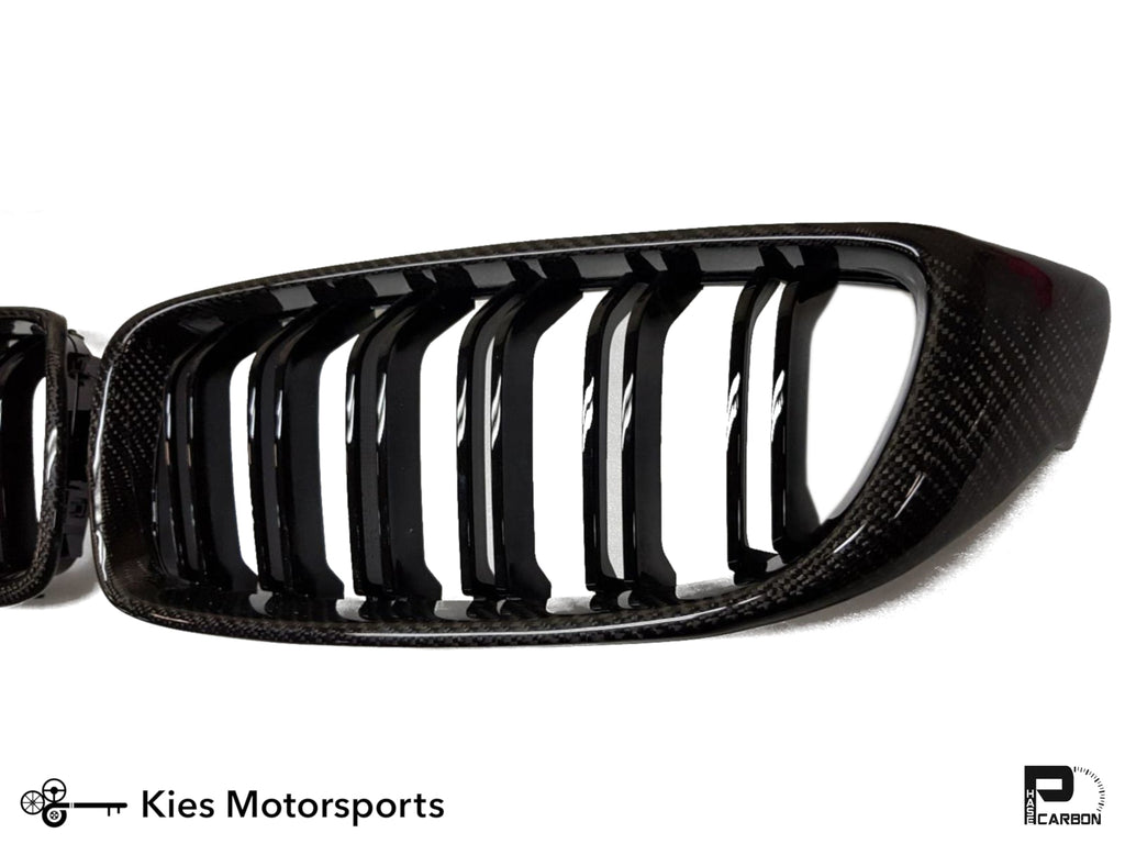 2012-2018 BMW 3 Series (F30 / F31) M3 Style Carbon Fiber Kidney Grilles (Various Finishes)