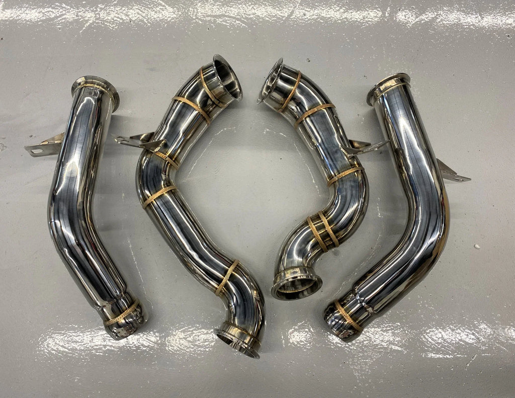 MERCEDES BENZ C63 AND C63S AMG RACE DOWNPIPES DECOR