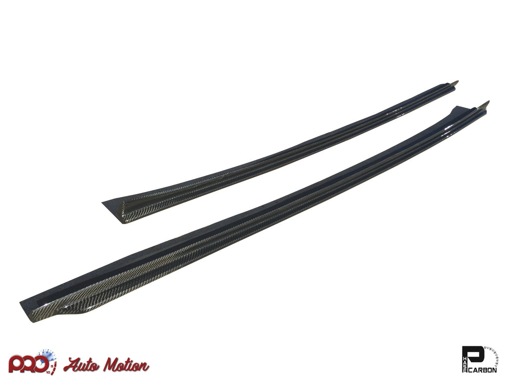 2011-2016 BMW M5 (F10) 3D Style Carbon Fiber Side Skirt Extensions [CUSTOM ORDER ONLY]