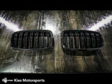 2014-2018 BMW X5 X6 X5M X6M (F15 / F16 / F85 / F86) Double Slatted Kidney Grilles