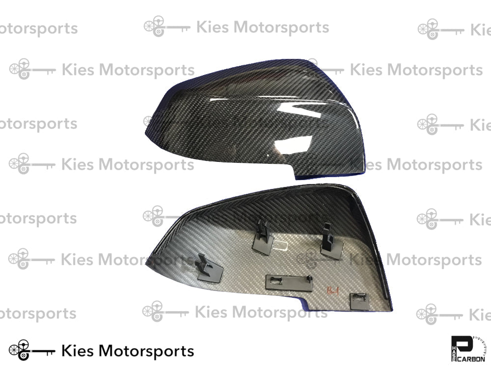 2012-2018 BMW 3 Series (F30) & BMW 4 Series (F32) OEM Replacement Dry Carbon Fiber Mirror Covers
