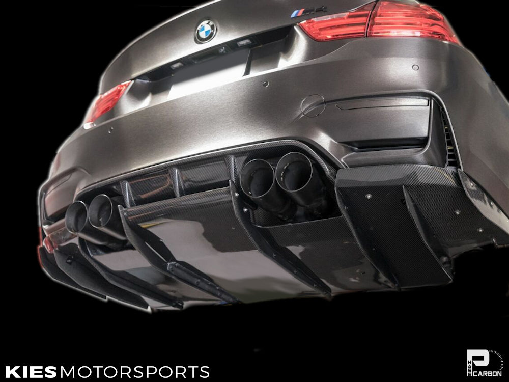 2014-2021 BMW M3 (F80) & M4 (F82 / F83) Varis Inspired Carbon Fiber Rear Diffuser Undertray