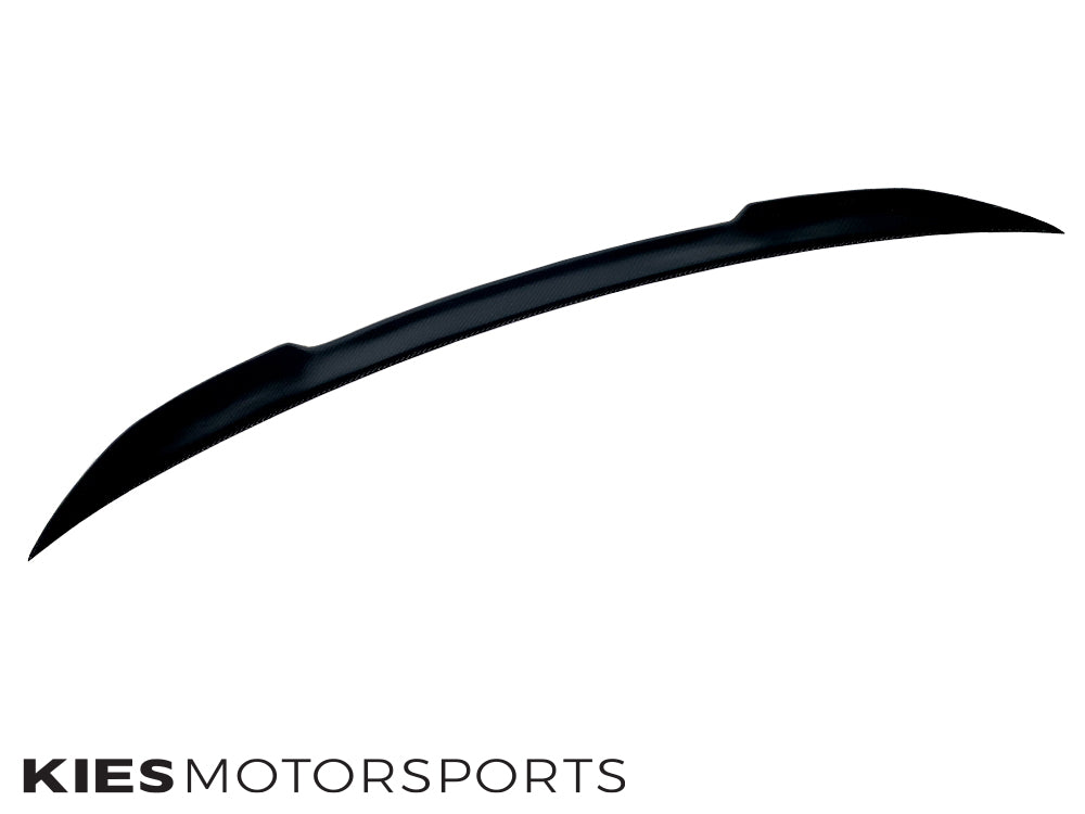 2015-2020 BMW M4 (F82) Competition Inspired High Kick Carbon Fiber Trunk Spoiler