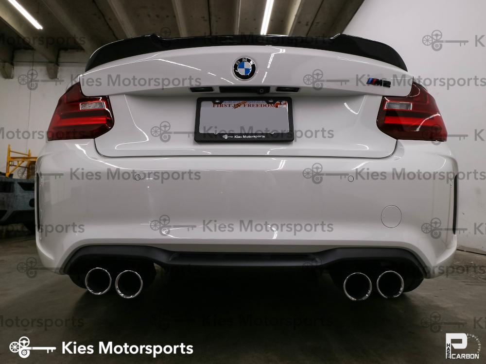 BMW F22 2 Series F87 M2 Carbon Fiber Hick Kick CS Style Trunk Spoiler - Kies Motorsports
