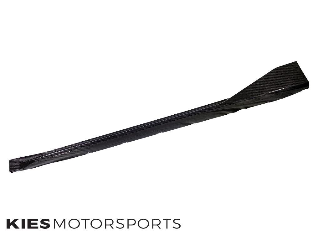 2020-2025 BMW M3 / M4 (G80 / G82 / G83) Performance Inspired Dry Carbon Fiber Side Skirt Extensions with Wing