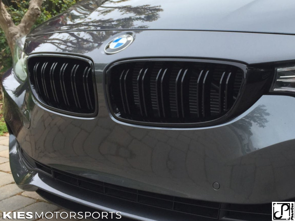2014+ BMW 4 Series (F32 / F33 / F36) M Inspired Dual Slat Kidney Grilles (Various Finishes) [Fits OEM F82 M4 & F80 M3]