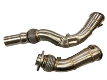 Load image into Gallery viewer, MAD BMW S55 3.5&quot; Fat Boy Downpipes M2C M3 M4 W/ Flex Section MAD-004 MAD-2042