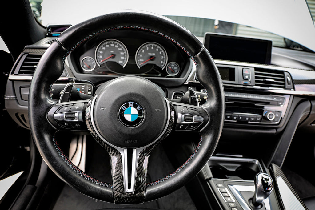 ARMA Speed BMW F80 M3/ F82 M4 / F87 M2 / F10 M5 LCI /F12 M6 Carbon Fiber Steering Wheel Cover