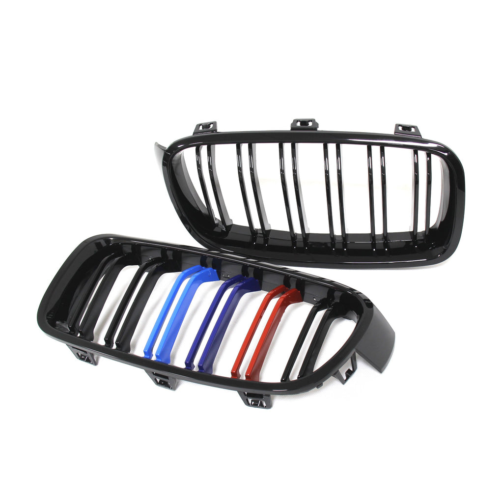 2012-2018 BMW 3 Series (F30) M3 Style Kidney Grilles (Various Finishes)