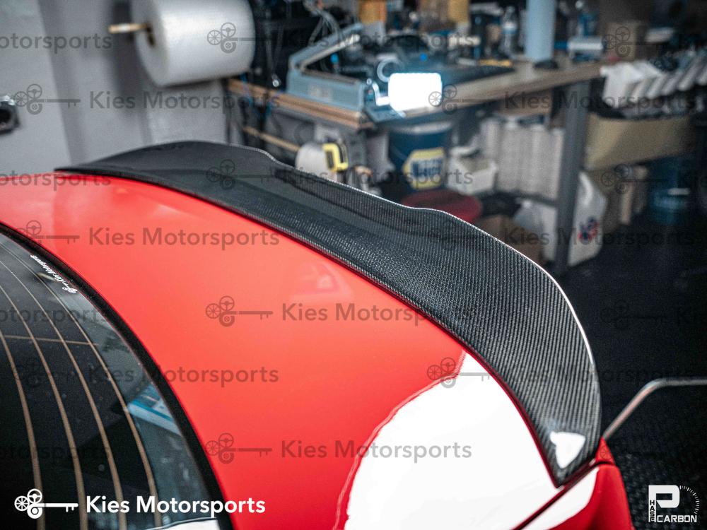 (Pre-Order) 2012-2018 BMW F30 3 Series / 2014+ F80 M3 Carbon Fiber PSM Style High Kick Trunk Spoiler - Kies Motorsports