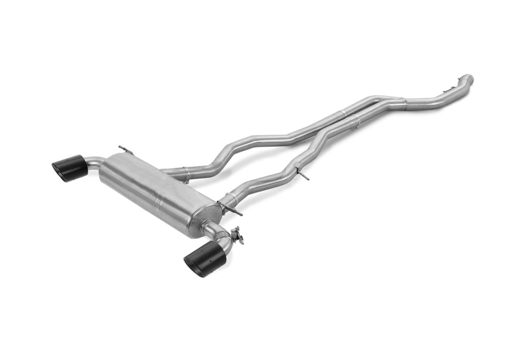 Rexpeed Stainless Steel Front + Mid Pipe / Muffler / Dry Carbon Tips | 2020-2022 Toyota Supra (TS17)