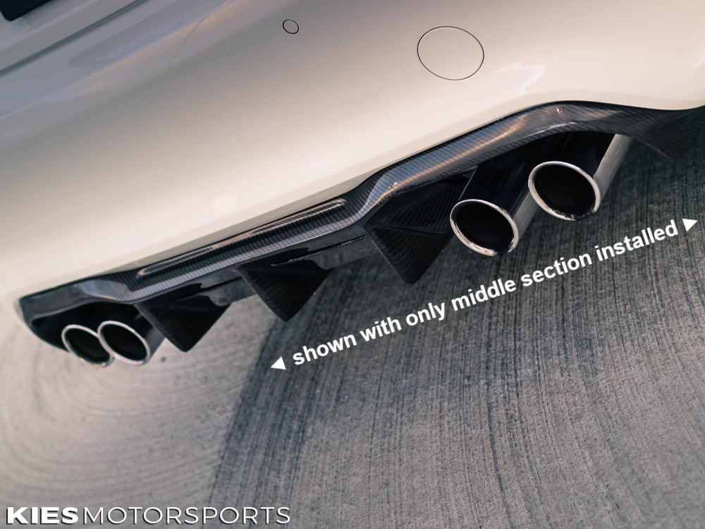 2015-2022 BMW M2 / M2C (F87) MTC Style Carbon Fiber Rear Diffuser