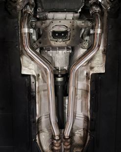 Alternative view of CTS Turbo Audi 3.0T Supercharged V6 Downpipe Set