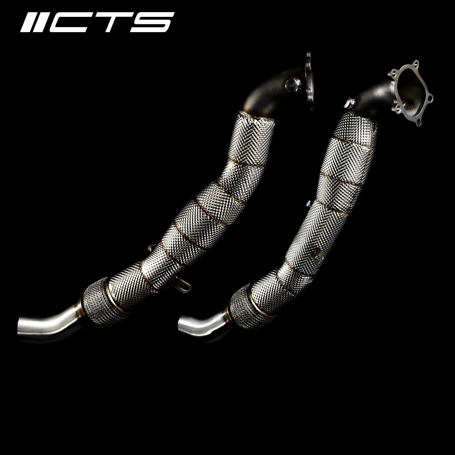 CTS Turbo Audi C7/C7.5 S6/S7/RS7 4.0T Cast Downpipe Set with High Flow Cats - Image 2