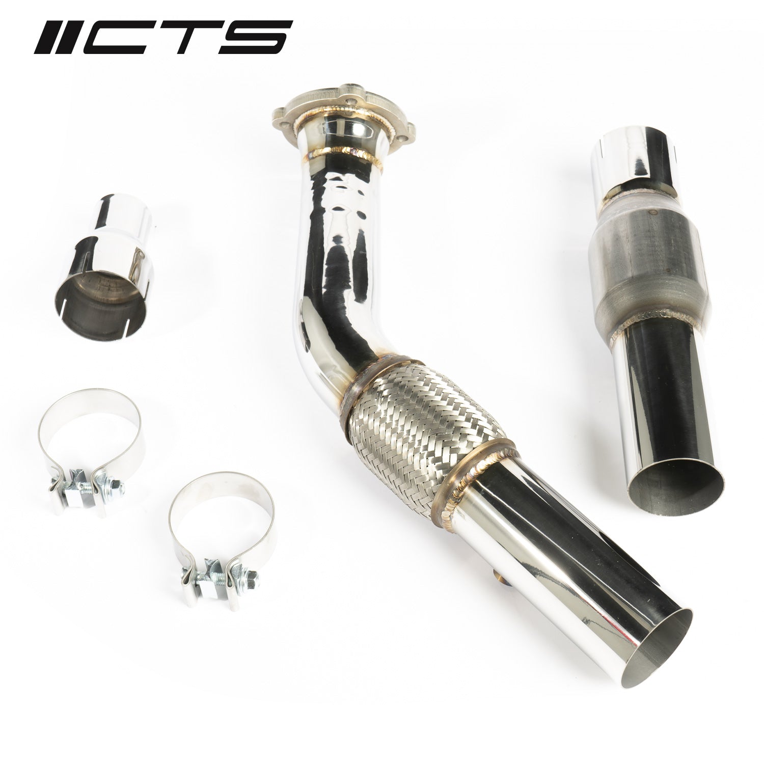 CTS Turbo MK4 1.8T Downpipe High-Flow Cat - Image 3