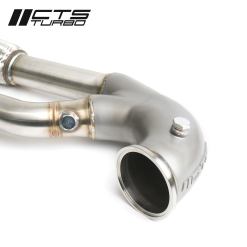 Alternative view of CTS Turbo 8V RS3 and 8S TTRS 2.5T EVO RACE Downpipe