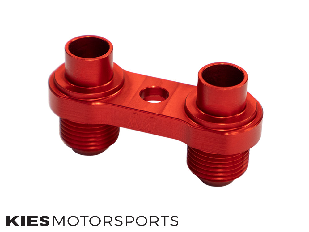 Mosselman Twin Oil Cooler Kit, Red, BMW 1-Series E8X - Image 4