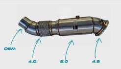 Alternative view of DYNAMIC AUTOWERX B58 (5" DOWN PIPE) FOR GEN 1 & 2