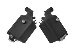 Alternative view of CSF 16-21 BMW M5 (F90) / 17-21 BMW M8 (F91/F92/F93) Twin Charge-Air-Cooler Set - Crinkle Black
