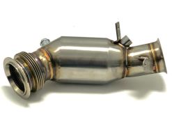 Alternative view of MAD N55 DOWNPIPE W/ BRACKET BMW M135 335 3.5" MAD-008