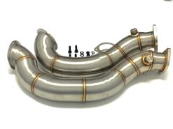 Alternative view of MAD BMW N54 DOWNPIPES 135I 1M 335I REAR WHEEL DRIVE RWD