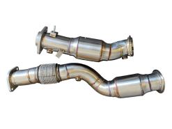 Alternative view of MAD BMW S58 CATTED DOWNPIPES M3 M4 G80 G82 G83 W/ FLEX SECTION MAD-2051