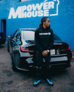 Alternative view of Jet Blue 1stockf30 Hoodie 1Stock Gang