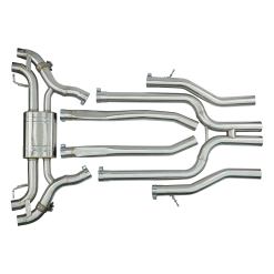 Alternative view of BMW F90 M5 Stainless Steel Catback Exhaust System
