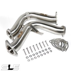 Alternative view of SLE Catless Test Pipes – Audi 3.0T Supercharged (S4 / S5 / Q5 / SQ5 B8/B8.5, A6 C7, A7 C7, A8 D4) 2010–2018