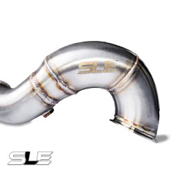 Alternative view of SLE Catless Downpipe – MK7 / MK7.5 VW Golf R / Audi A3 / Audi S3 / Audi TT / Audi TTS (2.0T AWD MQB)